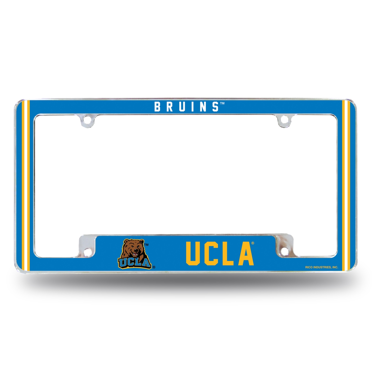 AFC290210B NCAA UCLA Bruins Classic All Over Chrome License Plate Frame, 12 x 6 in.