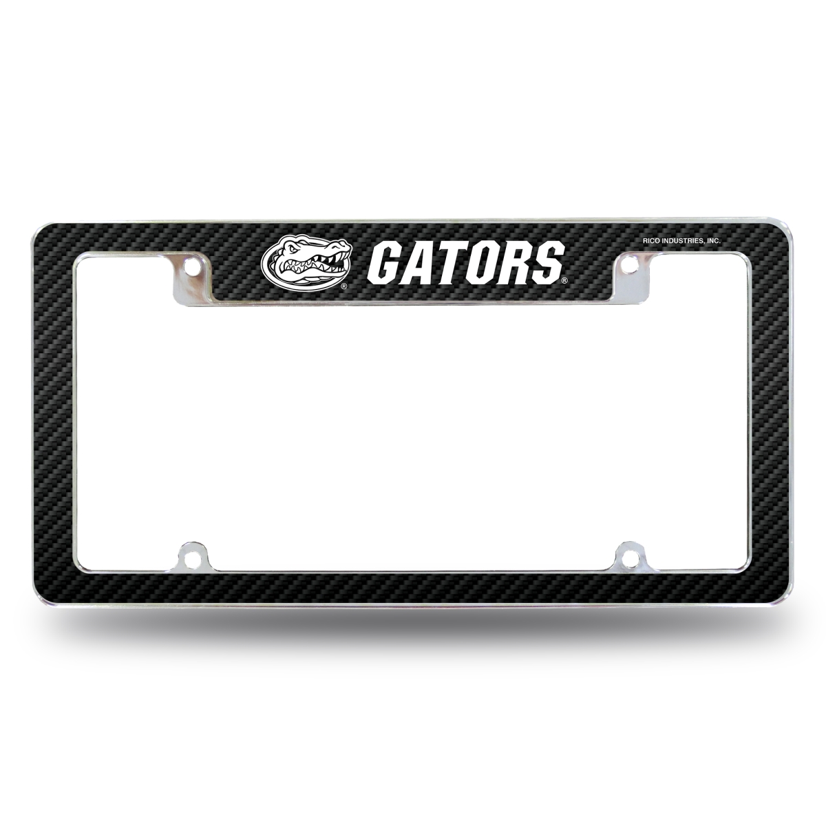 AFC100102TCF NCAA Florida Gators Black All Over Chrome License Plate Frame, 12 x 6 in.