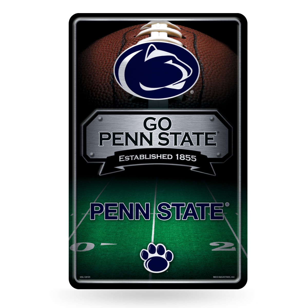 MSL210202 NCAA Penn State Nittany Lions - PSU 11 x 17 in. Home Decor Sign