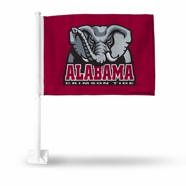 RicoIndustries FG150115 Alabama Crimson Tide Maroon Car Flag