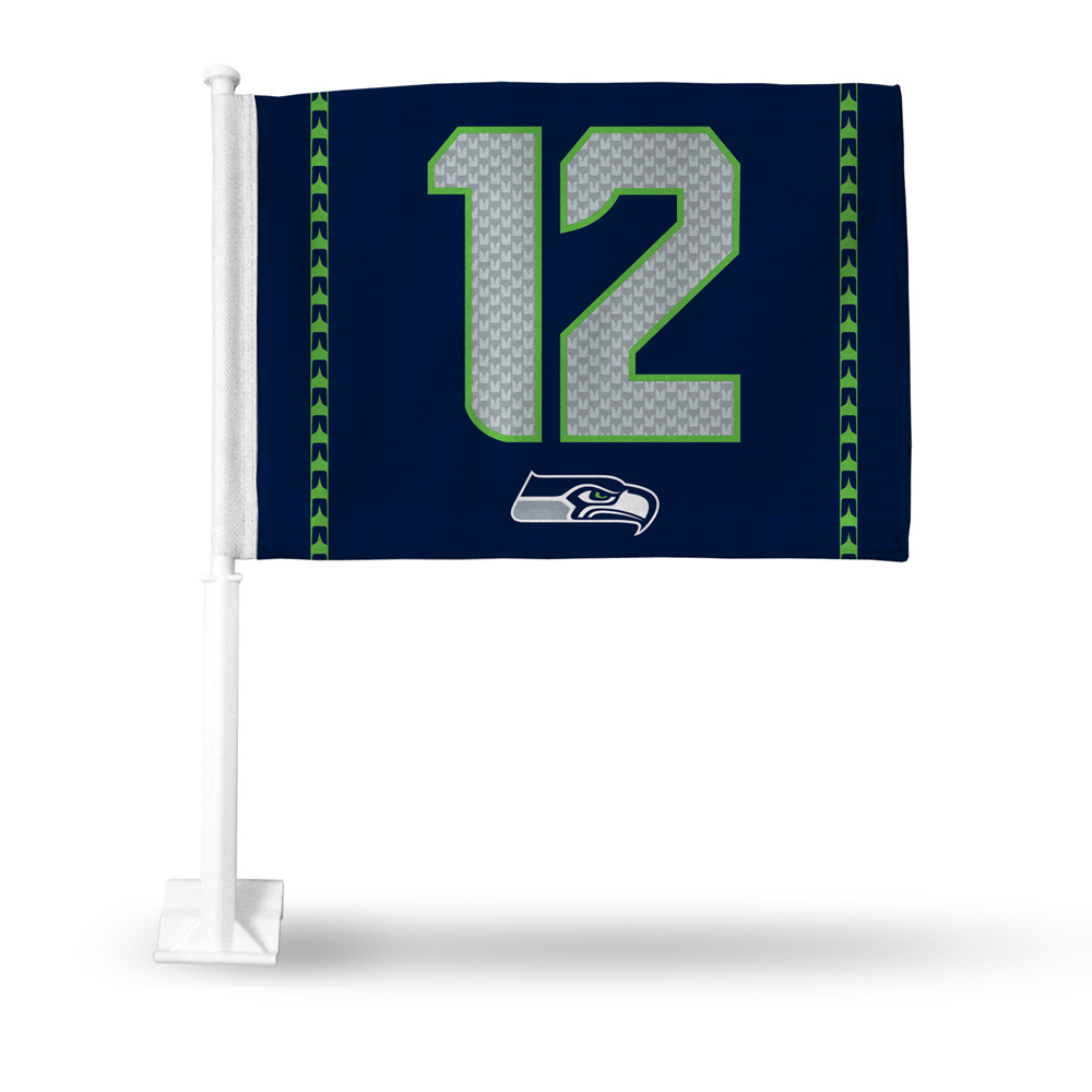 RicoIndustries  Seattle Seahawks Alt 12 Man Car Flag