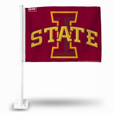 RicoIndustries FG250203 Iowa State Car Flag