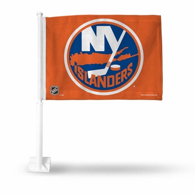 RicoIndustries FG8402 Islanders Car Flag - Orange