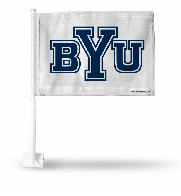 RicoIndustries FG510204 Brigham Young Cougars Car Flag