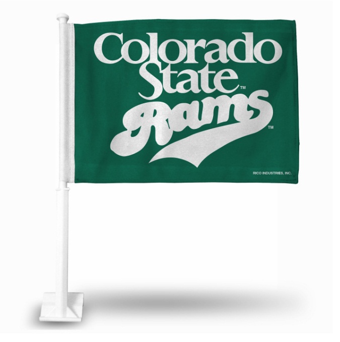 RicoIndustries FG500202 Colorado State Rams College Car Flag