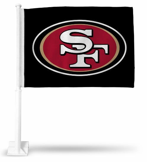 RicoIndustries  San Francisco 49ers Black Car Flag