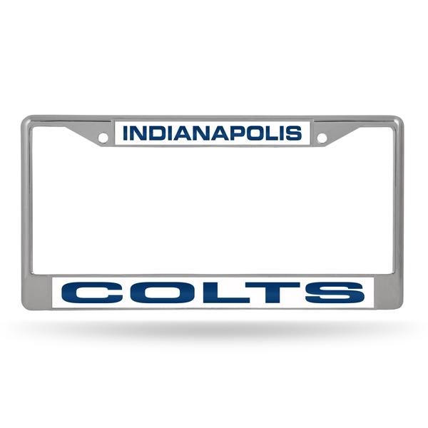 Rico FCL2602 NFL Indianapolis Colts Laser Chrome License Plate Frame
