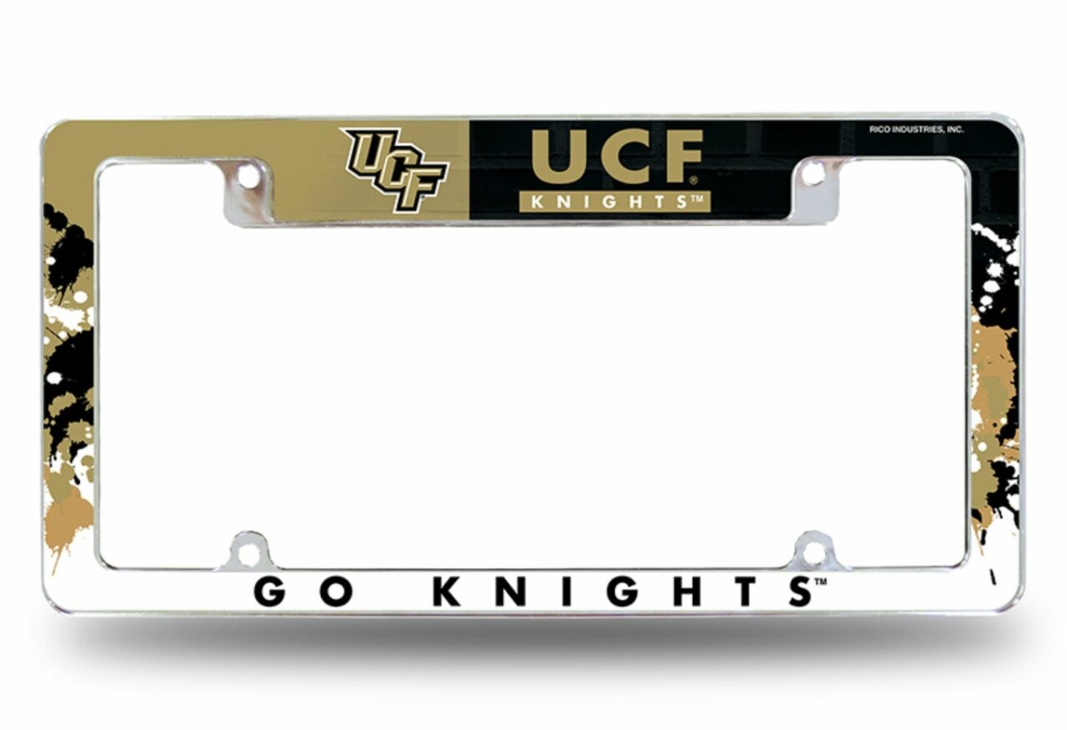 AFC100501T Central Florida Knights All Over 12 x 6 in. Chrome Frame