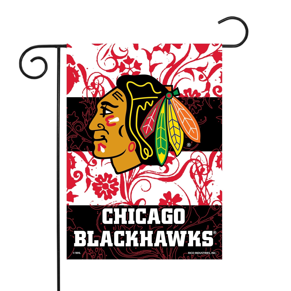 Picture of Rico GF7701 13 x 18 in. NHL Chicago Blackhawks Blackhawks Garden Flag