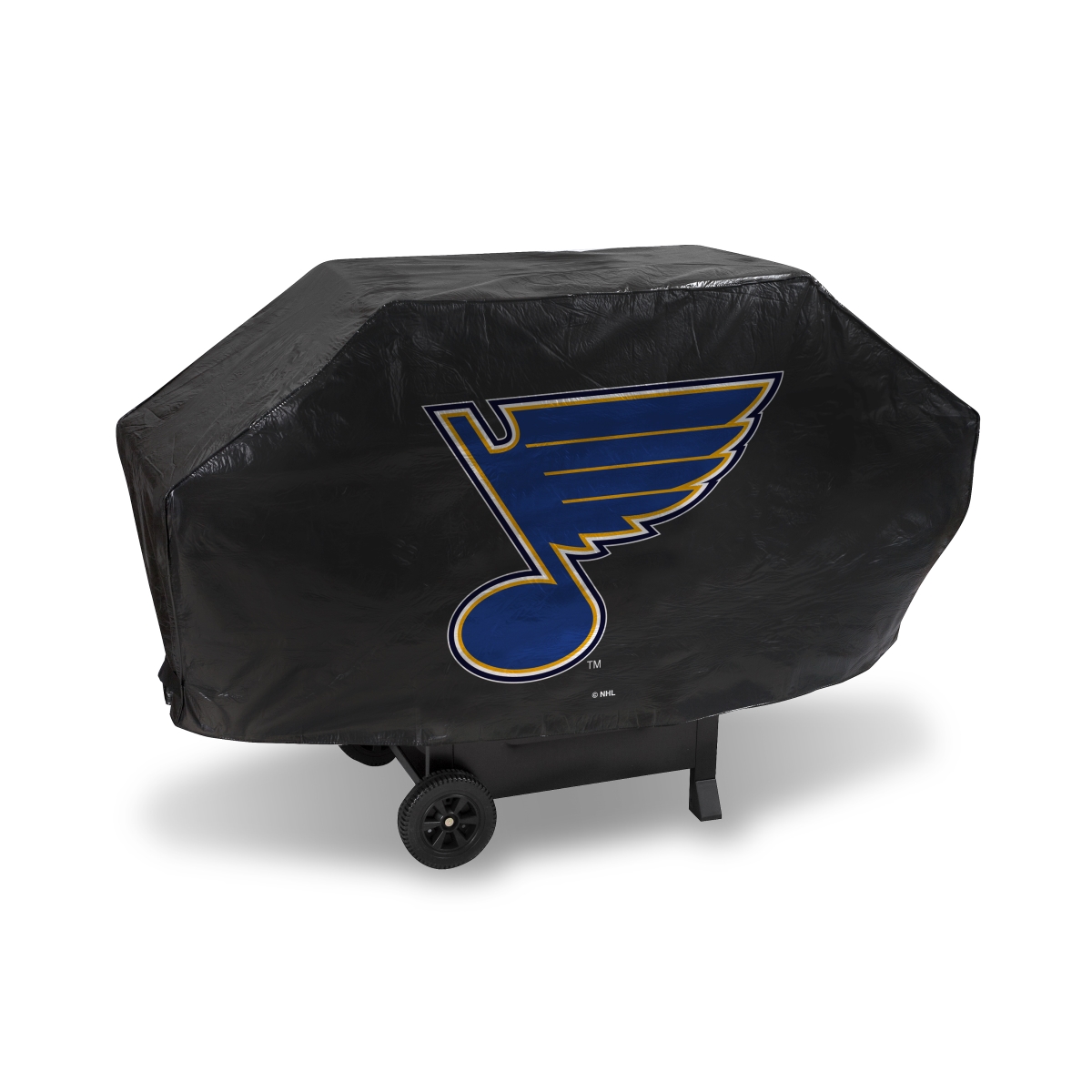 BCB8601 St. Louis Blues Deluxe Vinyl Grill Cover, Black