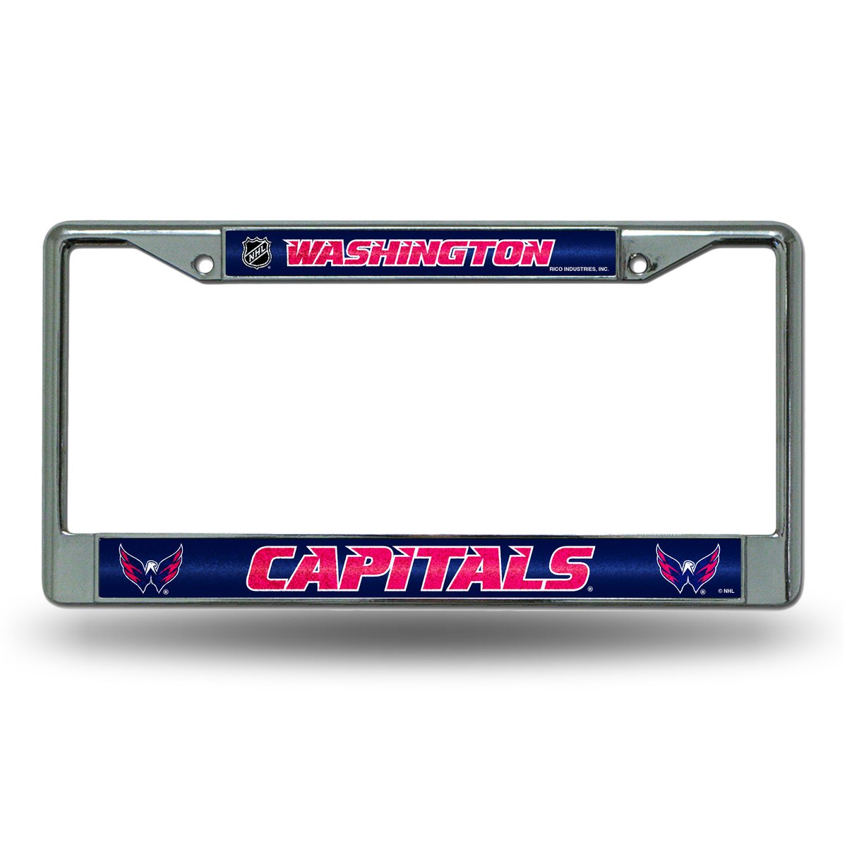 FCGL8901 12 x 6 in. Washington Capitals Glitter Chrome License Plate Frame