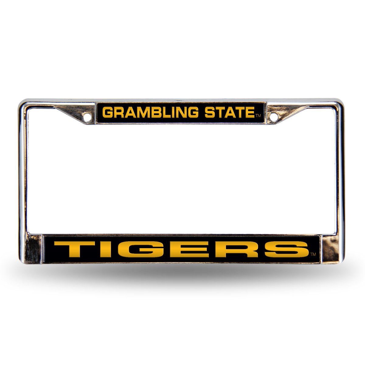 FCL170401 12 x 6 in. Grambling State Tigers Laser Chrome License Plate Frame