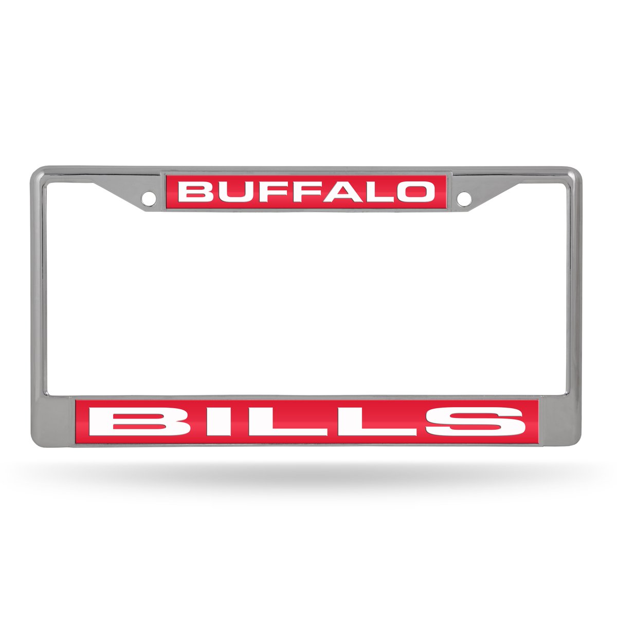 FCL3502 12 x 6 in. Buffalo Bills Laser Chrome License Plate Frame