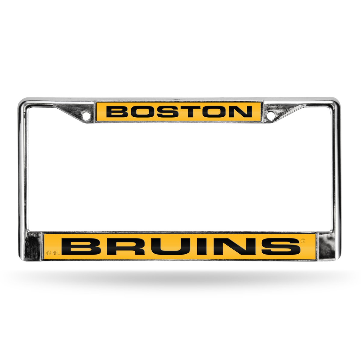 Picture of Rico Industries FCL7302 12 x 6 in. Boston Bruins Laser Chrome License Plate Frame
