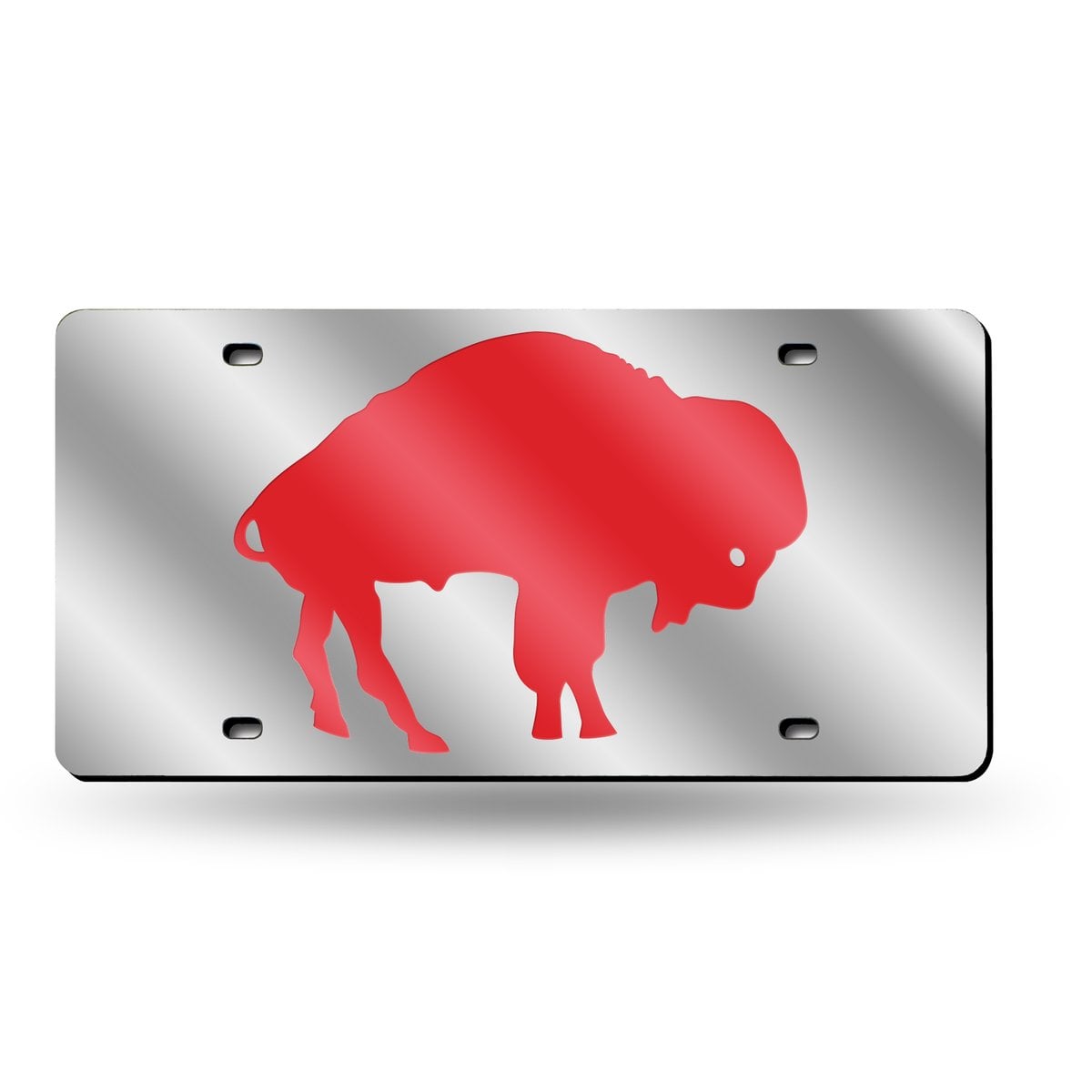 LZS3530 12 x 6 in. Buffalo Bills AFL Retro Silver Laser Cut Tag