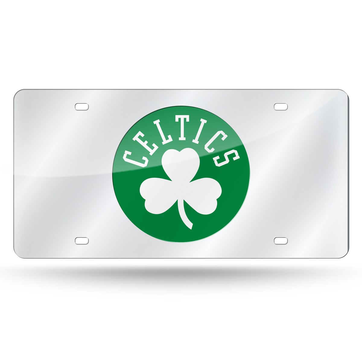 LZS74001 12 x 6 in. Boston Celtics Silver Laser Cut Tag