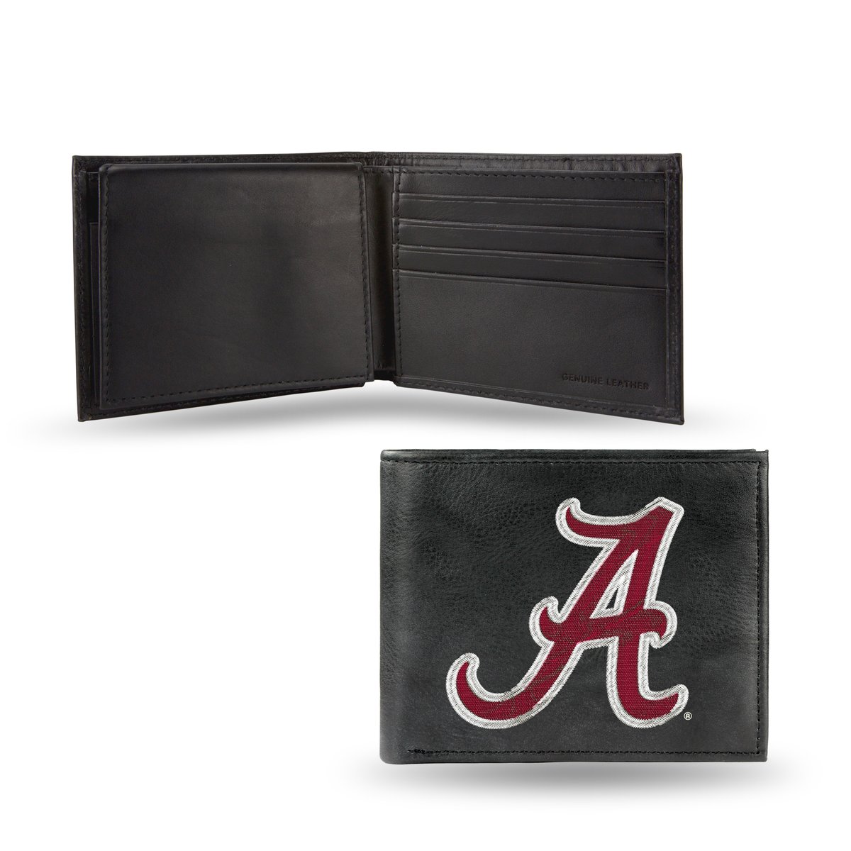 Picture of Rico Industries RBL150102 3.25 x 4.25 in. Alabama Crimson Tide A Embroidered Billfold Wallet