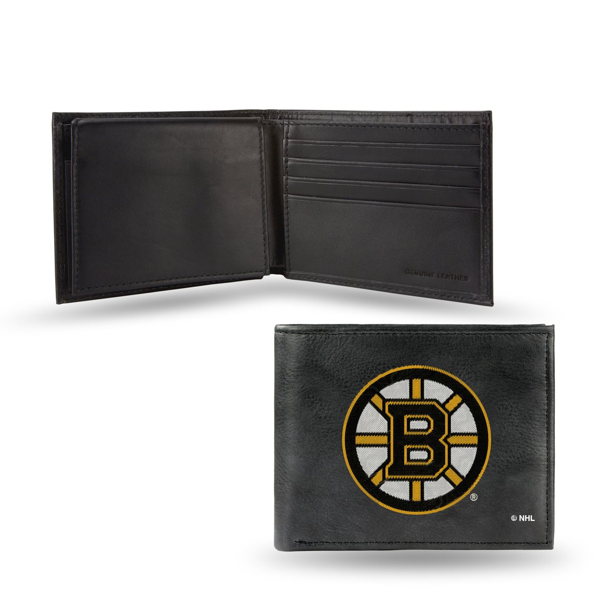 RBL7302 3.25 x 4.25 in. Boston Bruins Embroidered Billfold Wallet