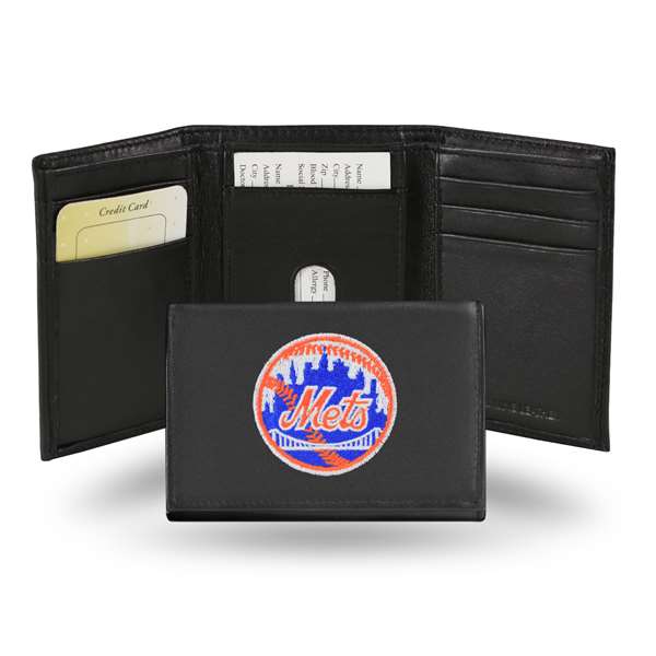 Picture of Rico Industries RTR5803 3.25 x 4.25 in. New York Mets Circle Embroidered Tri-Fold Wallet