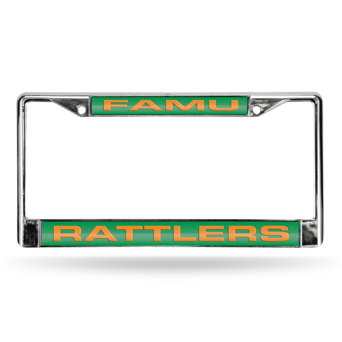 FCL101002 NCAA Florida A&M Rattlers Green Laser Chrome Frame