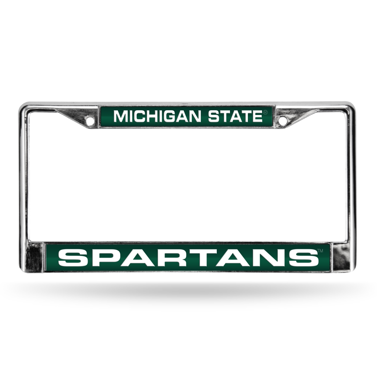 FCL220103 NCAA Michigan State Spartans Green Laser Chrome Frame