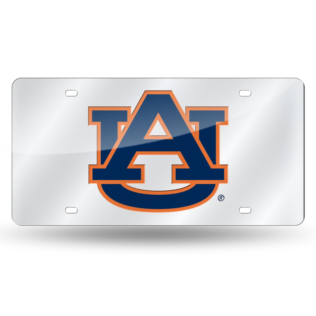 LZS150201 NCAA Auburn Tigers Silver Laser Tag License Plate