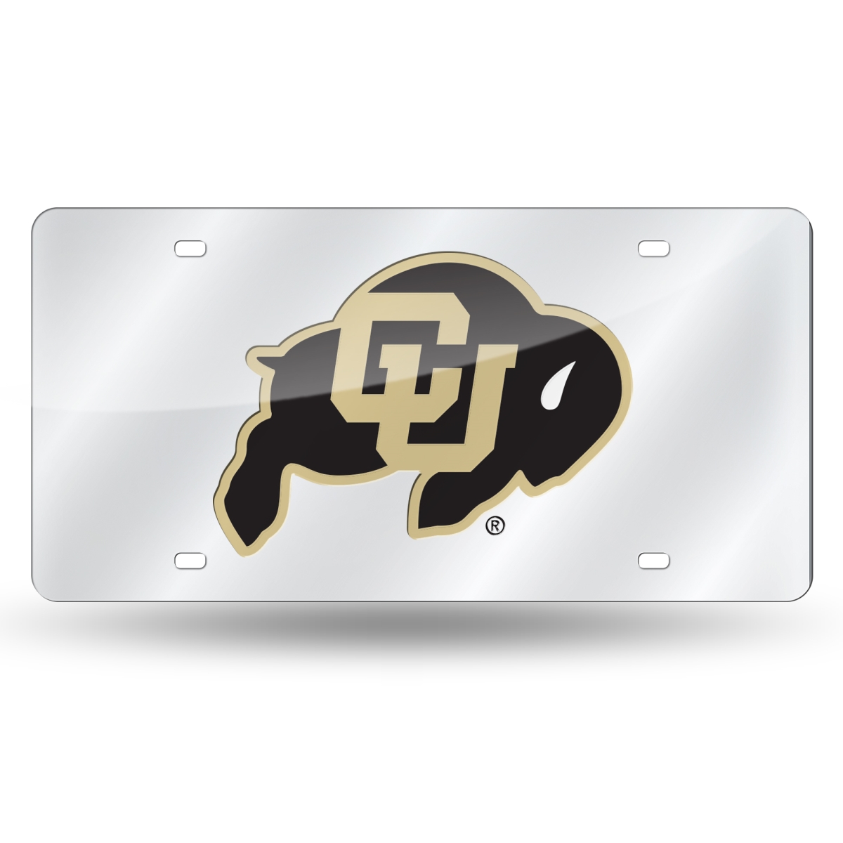 LZS500101 Colorado Buffaloes Silver Laser Cut Tag