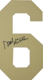 Picture of Athlon CTBL-001078a Deuce McAllister Signed Tan No.6 Jersey Number