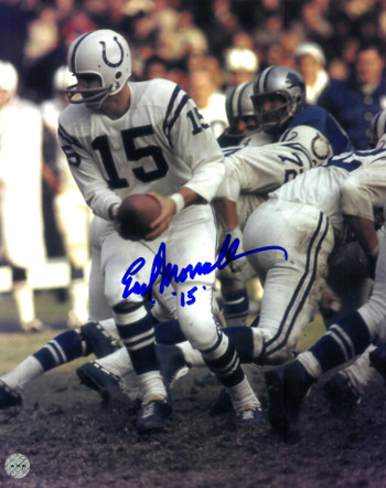 Picture of Athlon CTBL-016848 Earl Morrall Signed Baltimore Colts 8 x 10 Photo - No.15 Hand off