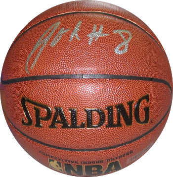 Picture of Athlon CTBL-016870 Jahlil Okafor Signed Indoor & Outdoor NBA Spalding Basketball No.8 - Philadelphia 76ers