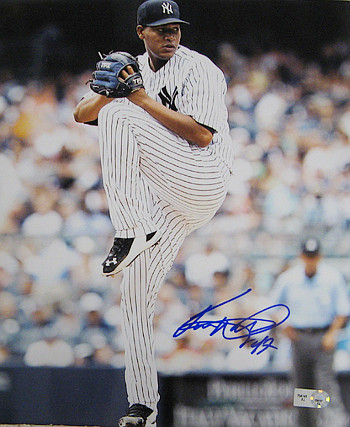 CTBL-017833 Ivan Nova Signed New York Yankees Photo - Vertical Pitching - MLB Hologram - 8 x 10