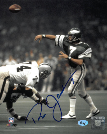 Picture of Athlon CTBL-018773 Ron Jaworski Signed Philadelphia Eagles 8 x 10 Photo - No.7 Passing vs Raiders