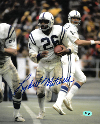 Picture of Athlon CTBL-018777 Lydell Mitchell Signed Baltimore Colts 8 x 10 Photo - White Jersey Run