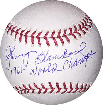 Picture of Athlon CTBL-017680 Johnny Blanchard Signed Official Major League Baseball 1961 World Champs - New York Yankees - Deceased