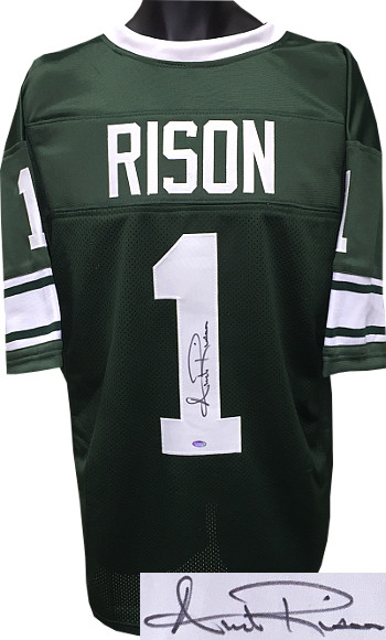 Picture of Athlon CTBL-018666N Andre Rison Signed Green TB Custom Stitched Football Jersey, Extra Large