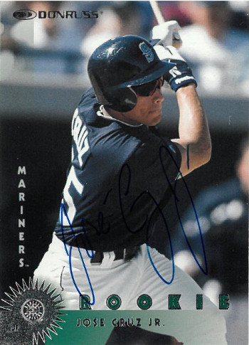 Picture of Athlon CTBL-018715 Jose Cruz Jr. Signed Seattle Mariners 1997 Donruss Rookie Baseball Card
