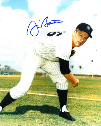 Picture of Athlon CTBL-016701 Jim Bouton Signed New York Yankees Photo - Grass Background - 8 x 10