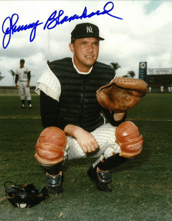 Picture of Athlon CTBL-016608 Johnny Blanchard Signed New York Yankees Photo - Catching-1 Line Signatures - Deceased - 8 x 10