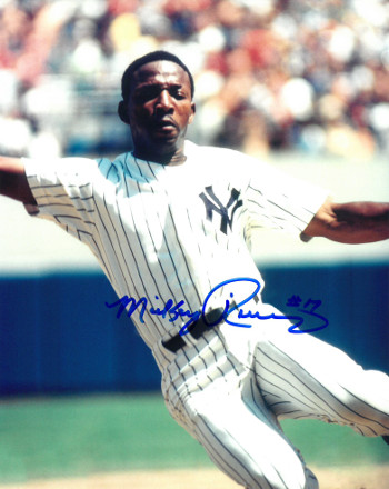 Picture of Athlon CTBL-016615 Mickey Rivers Signed New York Yankees Photo - Sliding - 8 x 10
