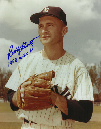 Picture of Athlon CTBL-016617 Bobby Shantz Signed New York Yankees Photo 1958 WSC - World Series Champs - Close Up - 8 x 10