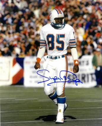 Picture of Athlon CTBL-016625 Mark Duper Signed Miami Dolphins 8 x 10 Photo Super - White Jersey