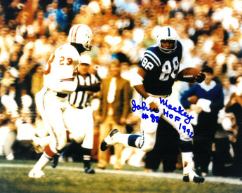 Picture of Athlon CTBL-016637 John Mackey Signed Baltimore Colts 8 x 10 Photo - HOF 1992 No.88 vs Patriots