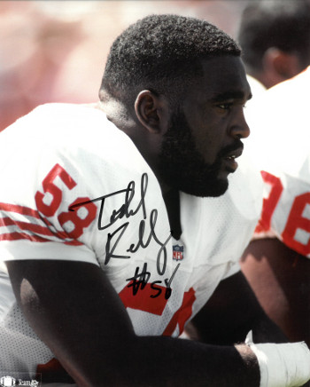 Picture of Athlon CTBL-018501 Todd Kelly Signed San Francisco 49ers 8 x 10 Photo - No.58 Black Sig