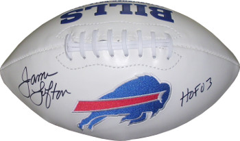 Picture of Athlon CTBL-016490 James Lofton Signed Buffalo Bills White Logo Football - HOF 03