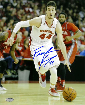 Picture of Athlon CTBL-016520 Frank Kaminsky Signed Wisconsin Badgers Photo - Jersey - White - 16 x 20
