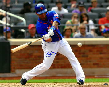 Picture of Athlon CTBL-016532 Juan Lagares Signed New York Mets Photo No.12 - Batting Horizontal - 16 x 20