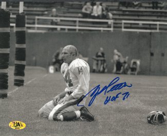 Picture of Athlon CTBL-016420 Y.A. Tittle Signed New York Giants Blood Sepia Horizontal 16 x 20 Photo - HOF 71