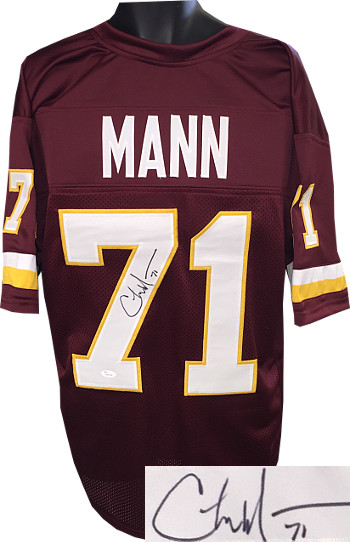 Picture of Athlon CTBL-017409N Charles Mann Signed Maroon TB Custom Stitched Pro Style Football Jersey - No.71 JSA Hologram, Extra Large