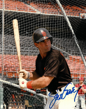 CTBL-018317 Steve Garvey Signed San Diego Padres Photo - Batting Cage - 8 x 10