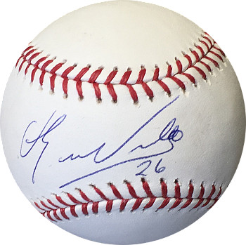 Picture of Athlon CTBL-A17209 Eduardo Nunez Signed Rawlings Official Major League Baseball No.26 - Blue Signatures - San Francisco Giants